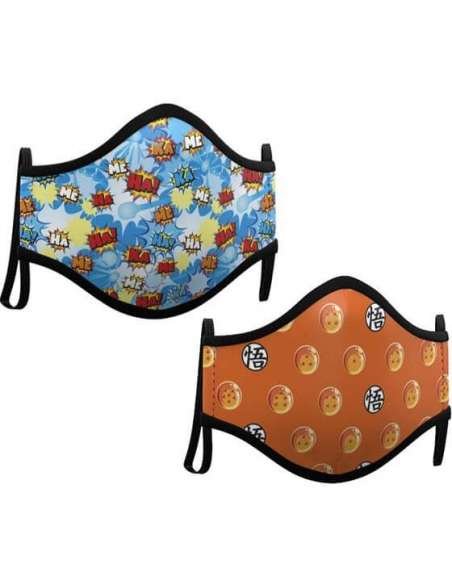 DRAGON BALL SUPER. PACK 2 MASCARILLAS ADULTO